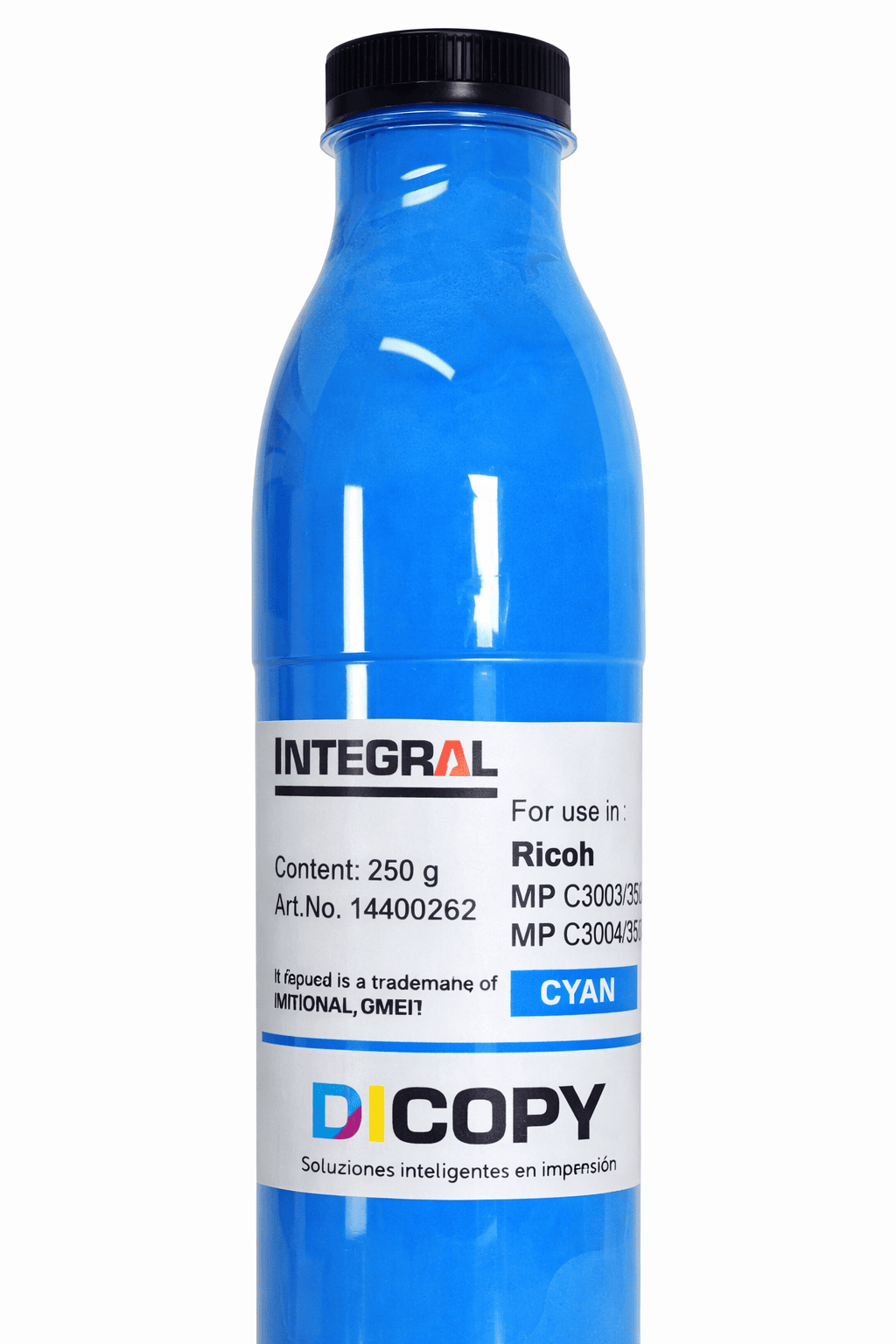 Recarga de tóner Integral color cyan para impresión empresarial